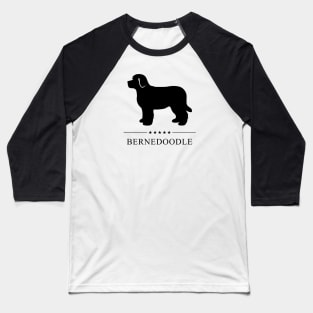 Bernedoodle Black Silhouette Baseball T-Shirt